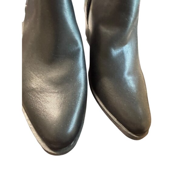 BP Black Ankle Boots With Studded Details & Block Heel Size 10M Women's NWT - Picture 4 of 10